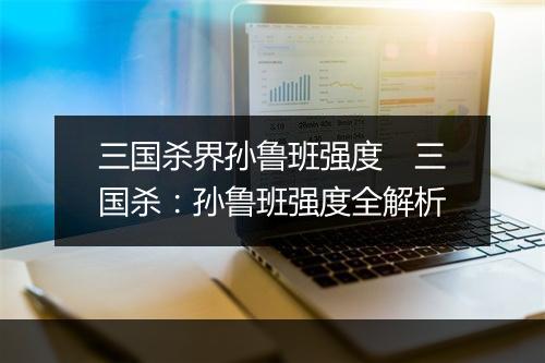 三国杀界孙鲁班强度　三国杀：孙鲁班强度全解析